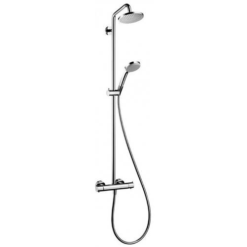 Additional image for Croma 160 1 Jet Showerpipe Pack (Chrome).