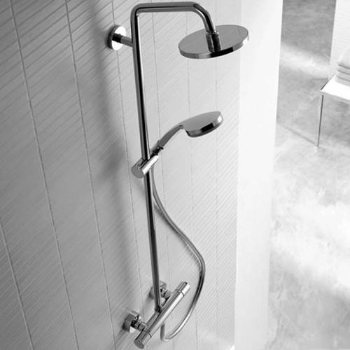 Additional image for Croma 160 1 Jet Showerpipe Pack (Chrome).