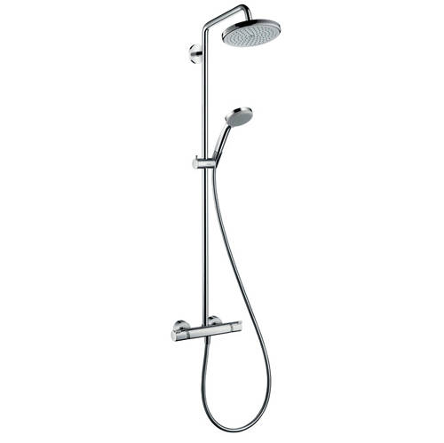 Additional image for Croma 220 Air 1 Jet Showerpipe Pack With EcoSmart Head (Chrome).