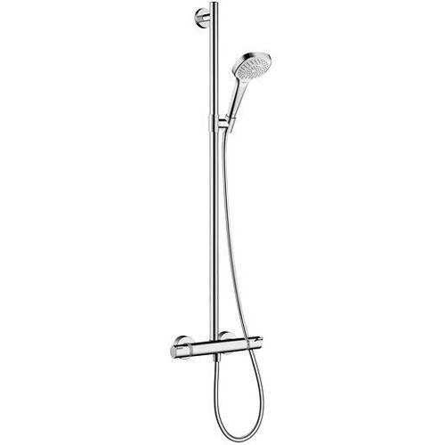 Additional image for Croma Select E Eco Semipipe Shower Pack (White & Chrome).