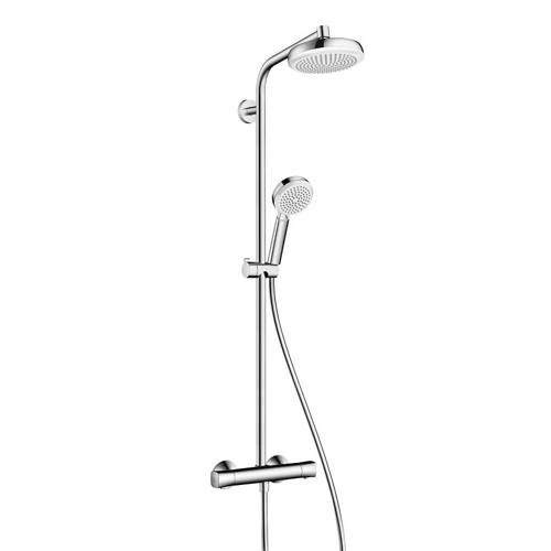 Additional image for Crometta 160 1 Jet Showerpipe Pack (Chrome).
