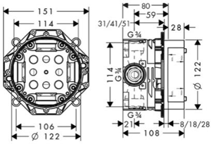 Additional image for Design Shower Set & Croma Select E / Ecostat E.