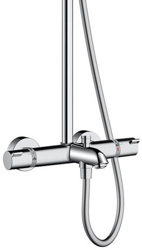 Additional image for Crometta S 240 1 Jet Showerpipe Pack With Bath Filler Spout.