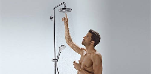 Additional image for Croma Select E 180 2 Jet Showerpipe Pack With Bath Spout.