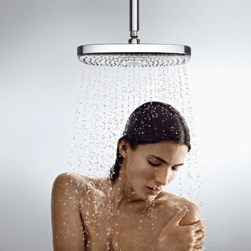 Additional image for Raindance E 300 2 Jet Shower Head & Arm (300x160mm, Chrome).