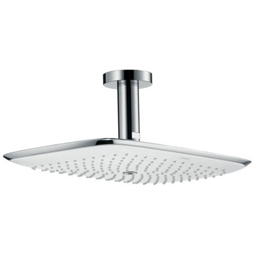 Additional image for PuraVida 400 Air 1 Jet Shower Head (390x260, White & Chrome).