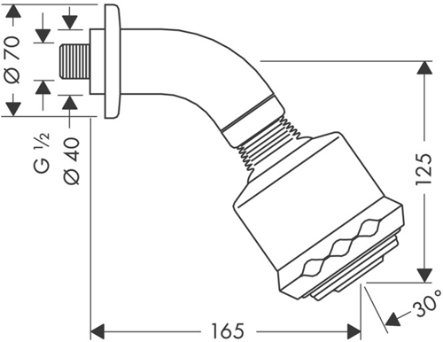 Additional image for Clubmaster 3 Jet Shower Head & Wall Arm (85mm, Chrome).