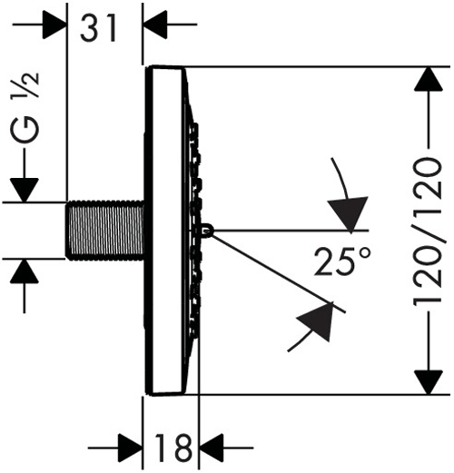 Additional image for 2 x Body Jets - Body Shower 100 (Chrome).