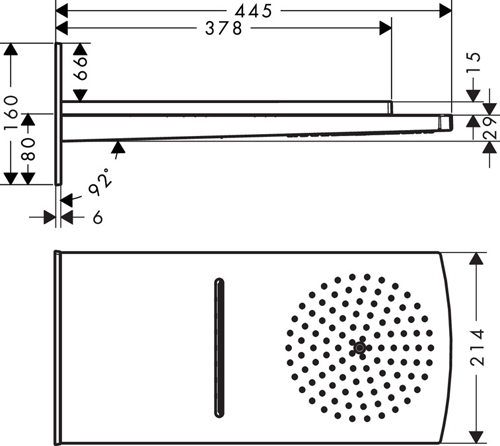 Additional image for Raindance Rainfall 180 Air 2 Jet Shower Head (180mm).