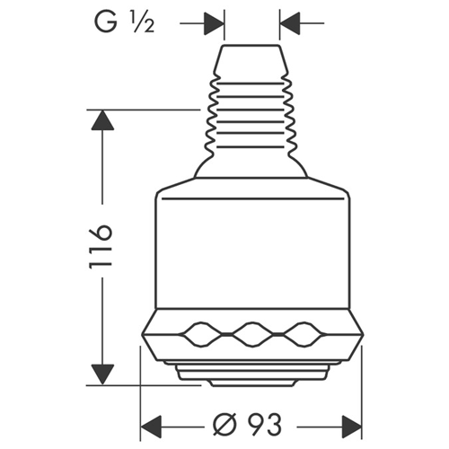 Additional image for Clubmaster 3 Jet Shower Head (85mm, Chrome).