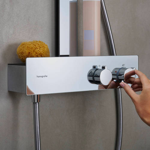 Additional image for Rainfinity Showerpipe 250 1jet EcoSmart with ShowerTablet 350 (Chrome)