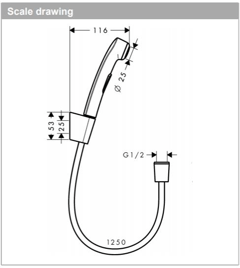 Additional image for Bidet Shower Spray With Holder & Hose (Shattaf).