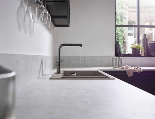 Additional image for M54 Kitchen Tap With Pull Out Spray (Chrome).