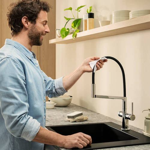 Additional image for Select M54 PowderSpray Kitchen Tap With 3 Jets (Semi-Pro, Chrome).