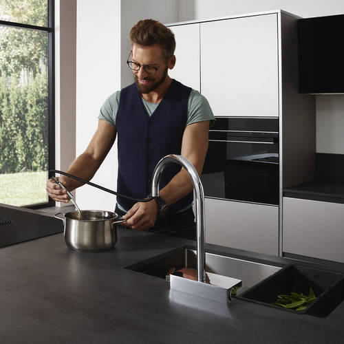 Additional image for Select M81 Kitchen Tap With Pull Out & sBox (3 Jets, S Steel).
