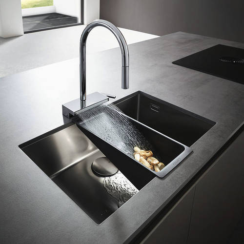 Additional image for Select M81 Kitchen Tap With Pull Out & sBox (3 Jets, S Steel).
