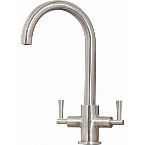 Additional image for Bruges Kitchen Tap With Swivel Spout (Brushed Steel).
