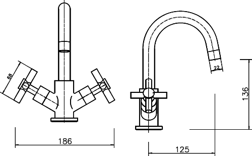 Additional image for Basin Tap (Chrome).