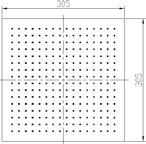 Additional image for Large Square Shower Head (300x300mm).