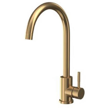 Additional image for London Kitchen Tap With Swivel Spout (Brushed Brass).