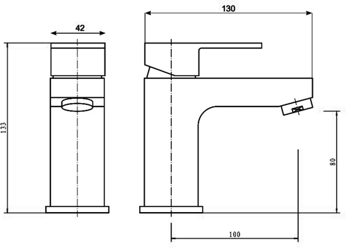 Additional image for Mono Basin Mixer Tap With Click Clack Waste (Chrome).