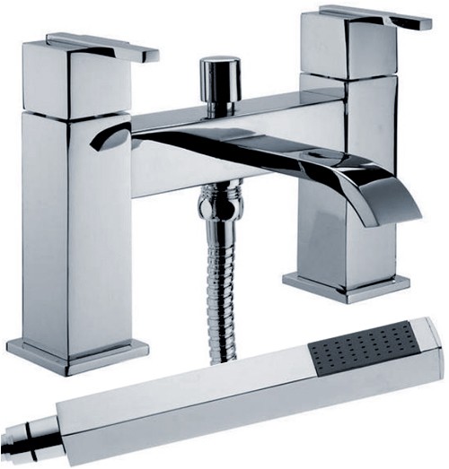 Additional image for Bath Shower Mixer Tap With Shower Kit (Chrome).