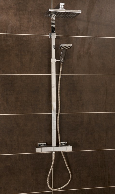 Additional image for Thermostatic Bar Shower Valve & Rigid Riser Set.