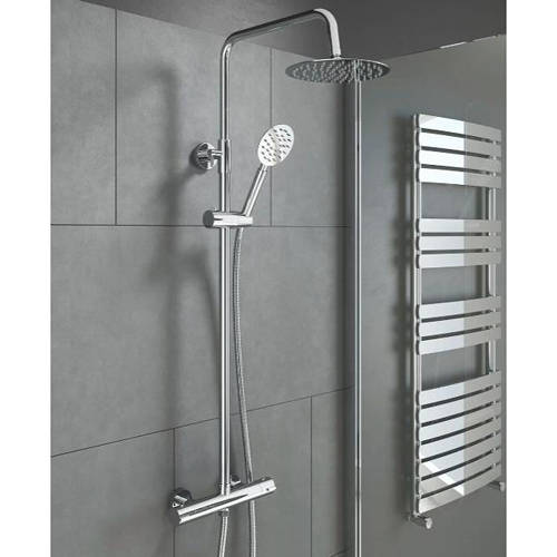 Additional image for Videira Complete Thermostatic Shower Pack (Chrome).