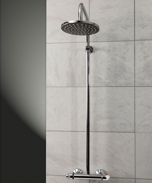 Additional image for Thermostatic Bar Shower Valve With Rigid Riser Kit.