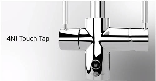 Additional image for 4N1 L Shape Steaming Hot Kitchen Tap (Chrome).