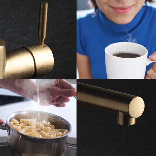 Additional image for Boiling Hot & Cold Water Kitchen Tap (Brushed Gold).