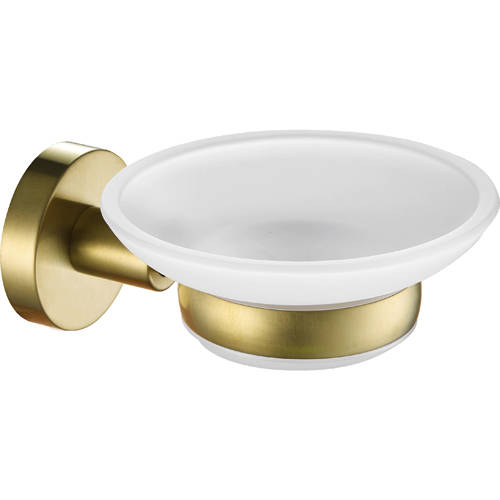 Additional image for Soap Dish & Holder (Brushed Brass).