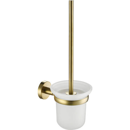 Additional image for Toilet Brush & Holder (Brushed Brass).