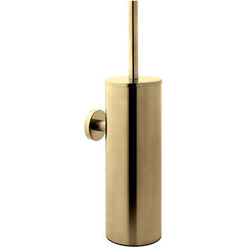 Additional image for Toilet Brush & Holder (Brushed Brass).