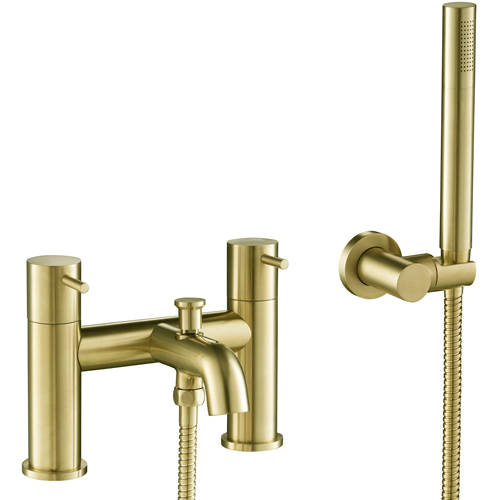 Additional image for Bath Shower Mixer Tap With Kit (Brushed Brass).
