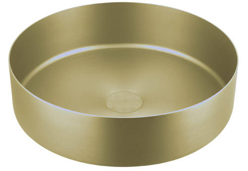 Additional image for Round Counter Top Basin (400mm, Brushed Brass).