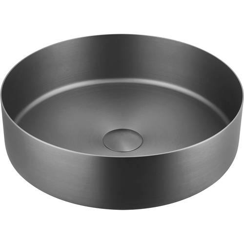 Additional image for Round Counter Top Basin (400mm, Brushed Black).