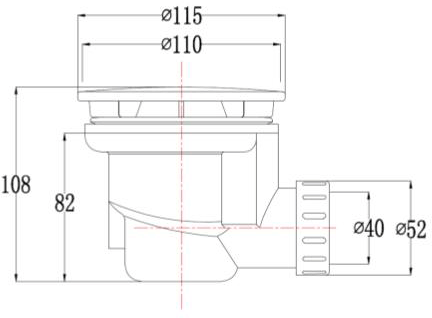 Additional image for Shower Waste (Matt Black).