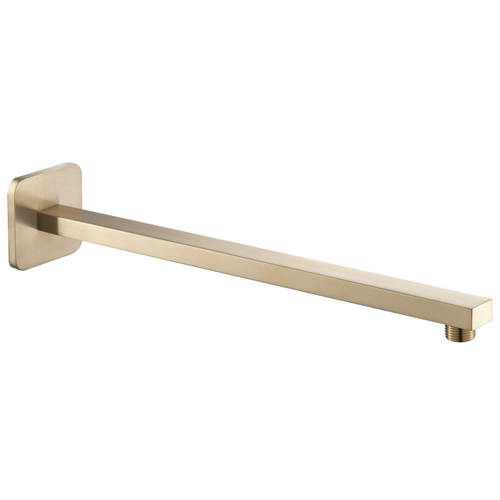 Additional image for Wall Mounting Shower Arm (Brushed Brass).