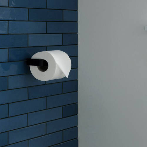 Additional image for Toilet Roll Holder (Matt Black).