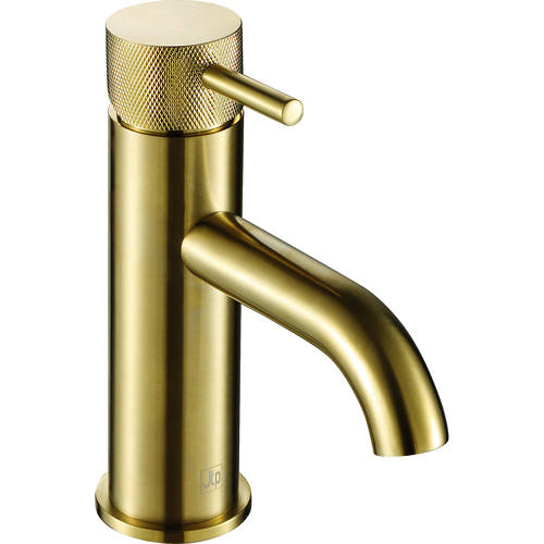 Additional image for Basin Mixer Tap With Designer Handle (Brushed Brass).