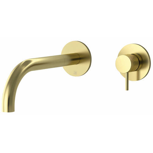 Additional image for Wall Mounted Basin Tap With Designer Handle (200mm, Br Brass).
