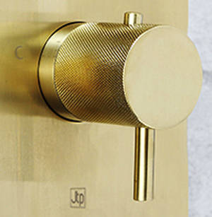 Additional image for Designer Wall Mounted BSM Tap (2 Outlets, Brushed Brass).
