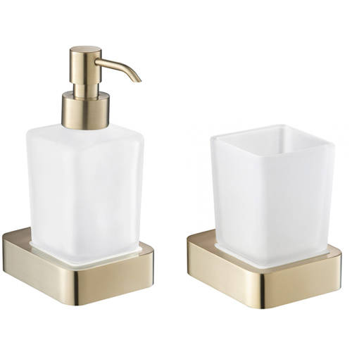 Additional image for Bathroom Accessories Pack 3 (Brushed Brass).