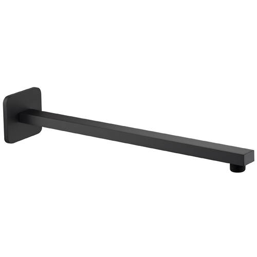 Additional image for Thermostatic Shower Valve, Head & Wall Arm (Matt Black)