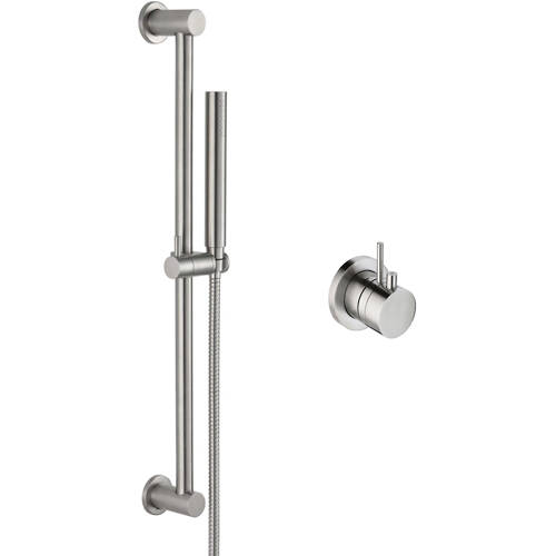 Additional image for Thermostatic Shower Valve & Slide Rail Kit (Stainless Steel).