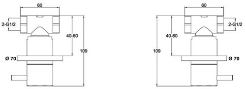 Additional image for Wall Mounted Panel Valves (Stainless Steel).