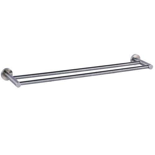 Additional image for Twin Towel Rail (643mm, Stainless Steel).