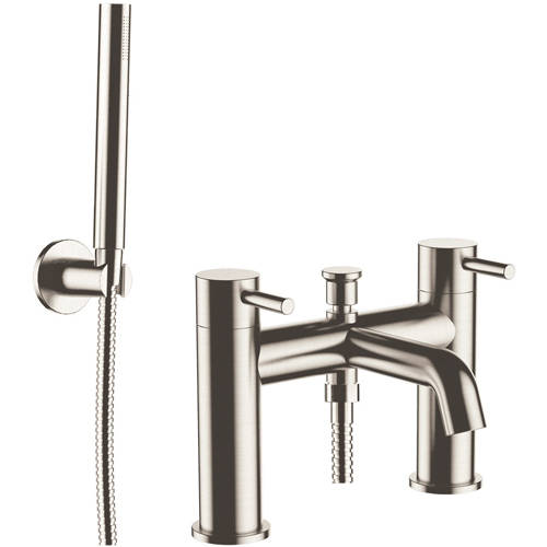 Additional image for Bath Shower Mixer Tap With Kit (Stainless Steel).