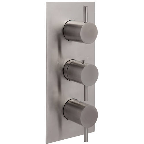 Additional image for Concealed Thermostatic Shower Valve (2 Outlets, Stainless Steel).